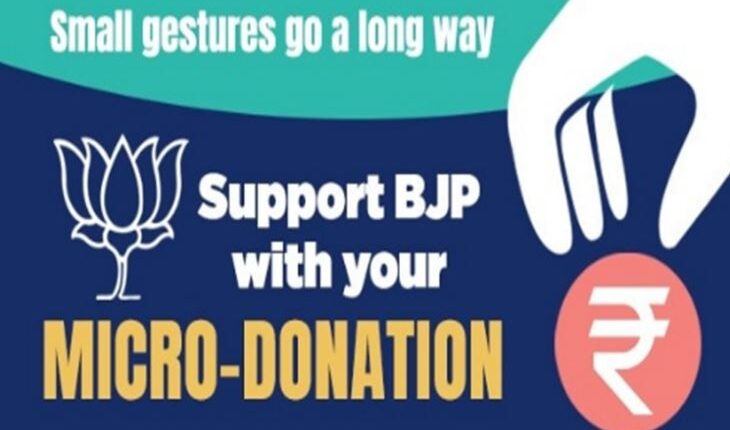 Micro Donation On BJP Foundation Day