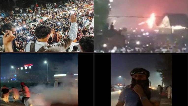 इमरान खान, पाकिस्तान, हिंसक झड़प, पाकिस्तान में बिगड़े हालात, इमरान खान के आजादी मार्च, Imran Khan, Pakistan, Violent clashes, worsening situation in Pakistan, Imran Khan's freedom march