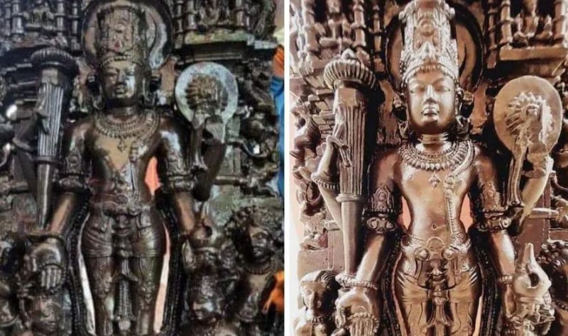 उत्तर प्रदेश, गोरखपुर, भगवान विष्णु की 1200 साल पुरानी दुर्लभ प्रतिमा, गोला, Uttar Pradesh, Gorakhpur, 1200 years old rare statue of Lord Vishnu, Gola
