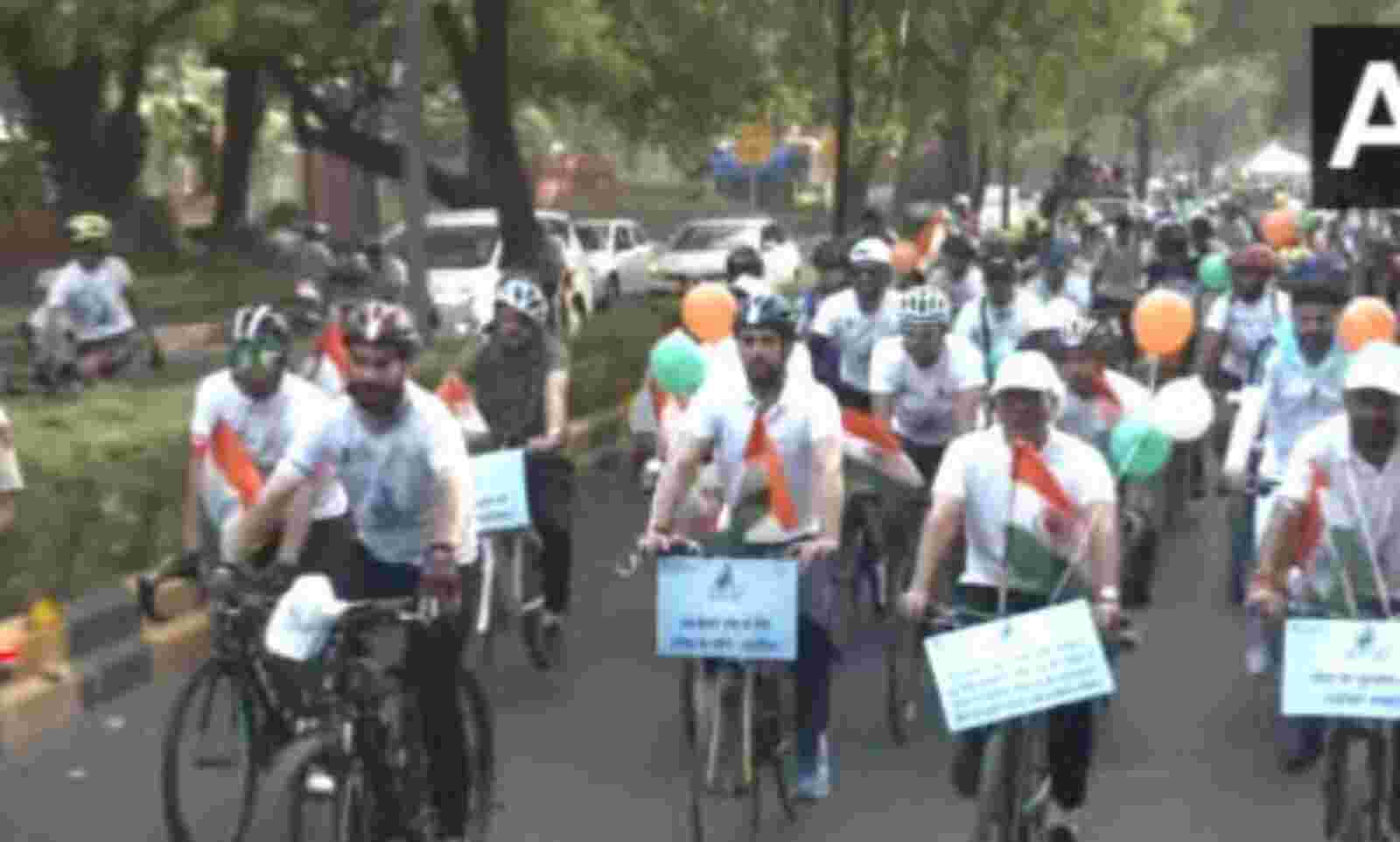 विश्व साइकिल दिवस, अनुराग ठाकुर, मनसुख मंडाविया, किरेन रिजिजू, World Cycle Day, Anurag Thakur, Mansukh Mandaviya, Kiren Rijiju