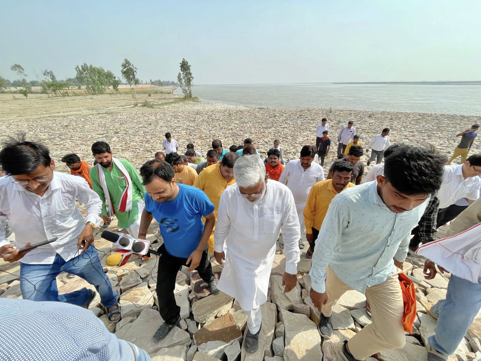 उत्तर प्रदेश, जलशक्ति मंत्री स्वतंत्र देव सिंह, बाढ़ प्रभावित क्षेत्र, महमूदाबाद, Uttar Pradesh, Jal Shakti Minister Swatantra Dev Singh, Flood Affected Area, Mahmudabad