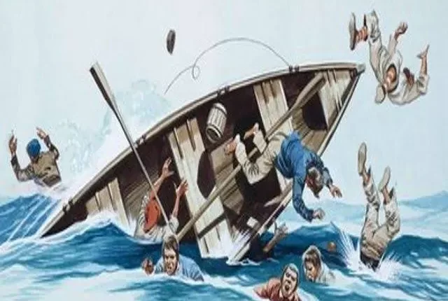 पटना में गंगा नदी में नाव पलटी