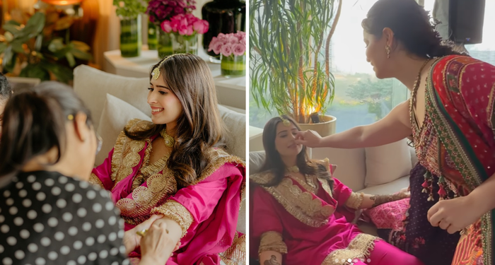तेंदुलकर परिवार की मेहंदी में छाया देसी अंदाज: नई बहू का पिंक सूट लुक वायरल, ननद सारा ने भी लूटी महफिल