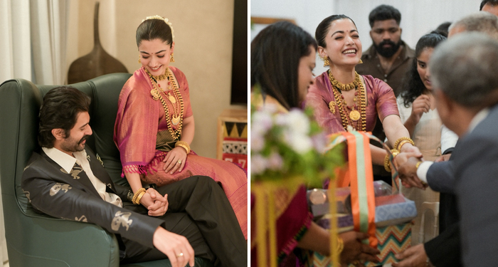 रिसेप्शन में रश्मिका मंदाना का अनोखा अंदाज छाया, उल्टी प्लीट्स वाली पारंपरिक साड़ी में दिखा कूर्ग की विरासत का खूबसूरत संगम