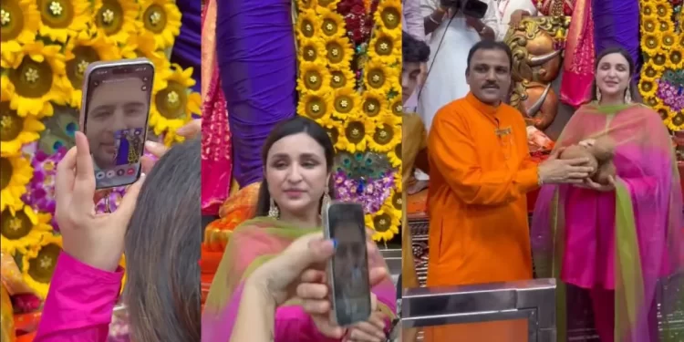 लालबागचा राजा के दरबार पहुंचीं परिणीति चोपड़ा, वीडियो कॉल पर राघव चड्ढा ने किए बप्पा के दर्शन; दिखाया पूरा पंडाल